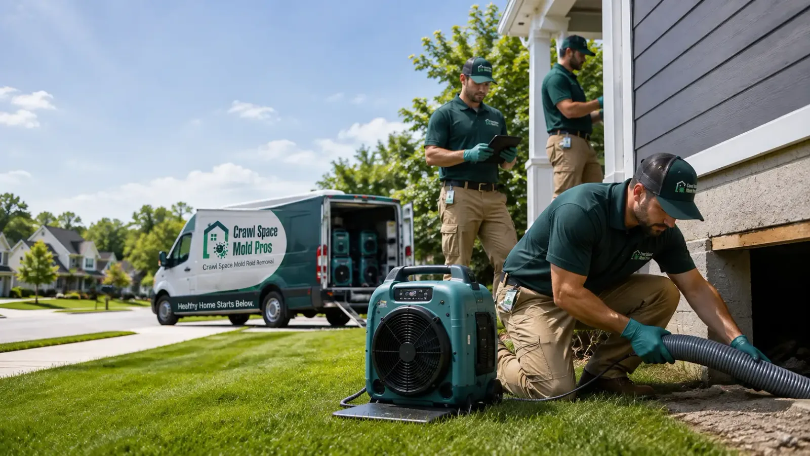 Crawl Space Mold Removal in Franklin, NE